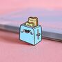 Toaster Enamel Pin | Cute Pin Badges, thumbnail 2 of 5