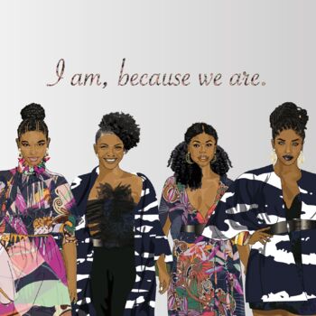 I Am, We Are Greeting Card, Sisterhood Greeting Card, 2 of 3