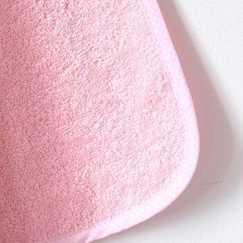 Personalised Pink Hooded Cotton Towel, 6 of 8