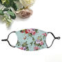 Floral Print Adult Face Mask With Filters, thumbnail 1 of 2