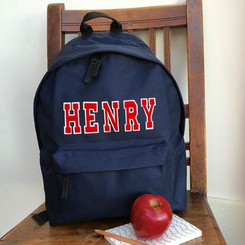 Personalised Applique Name Backpack, 9 of 12