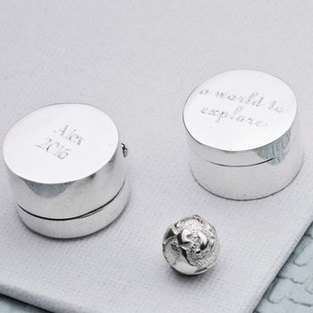 Personalised Silver 'World To Explore' Boys Christening, 2 of 5