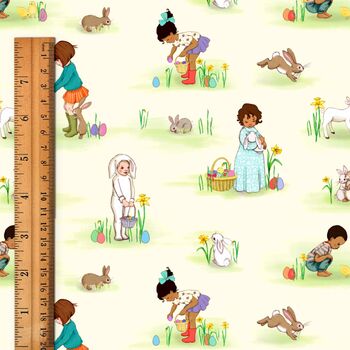 Easter Egg Hunt Organic Cotton Fabric, 2 of 2