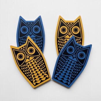 Hornsea Owl Shaped Coaster Set, 2 of 3