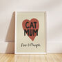 Personalised Cat Mum Print, thumbnail 5 of 11