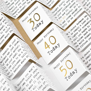 Personalised 40th Birthday Keepsake Boxed Card, 7 of 8