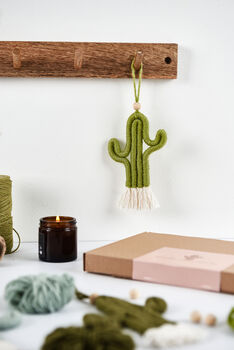 Secret Santa Self Care Hamper With Macrame Cactus Craft Kit, 7 of 8