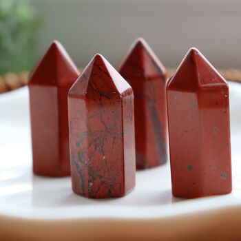 Red Jasper Tumbled Crystal Stone Grounding Confidence, 7 of 9