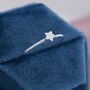 Star Skinny Ring In Sterling Silver, thumbnail 9 of 12