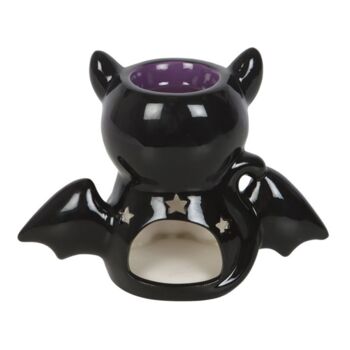 Cute And Creepy Bat Cat Oil Burner And Wax Warmer, 3 of 4