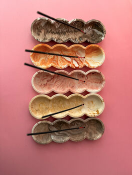 Marble Wavy Bubble Incense Stick Holders, 2 of 6