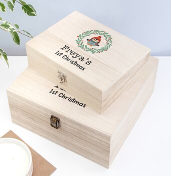Personalised Christmas Eve Baby's First Christmas Eve Box, 7 of 7