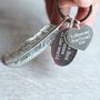 Personalised Sterling Silver Feather And Tag Keyring, thumbnail 7 of 11