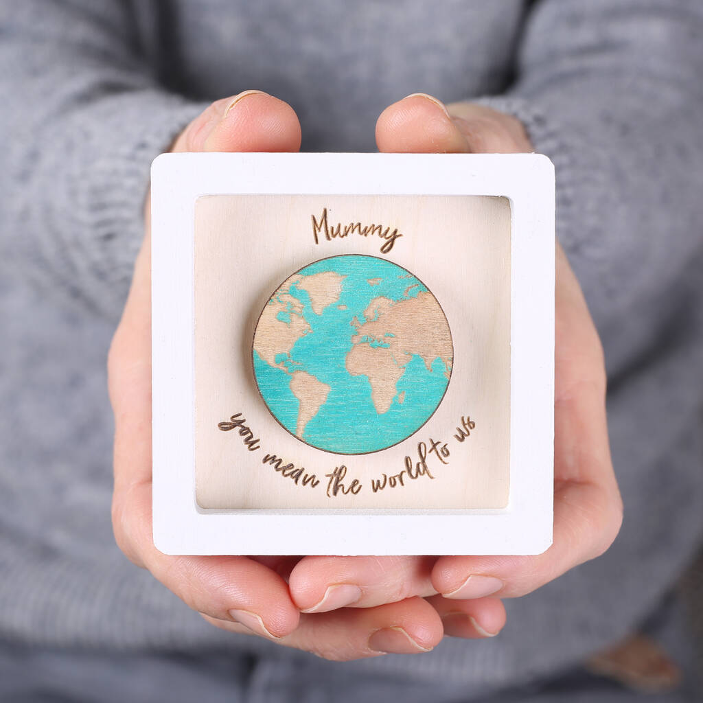 You Are My World Personalised Miniature Frame Gift, 1 of 2