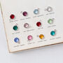 Personalised Swarovski Birthstone And Disc Necklace, thumbnail 2 of 4