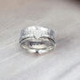 Personalised Sterling Silver Heart Spinner Ring, thumbnail 2 of 7