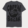 Coffin Break Men's Halloween T Shirt, thumbnail 4 of 10