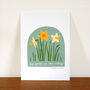 March Birth Month Daffodils Flower Art Print, thumbnail 2 of 8
