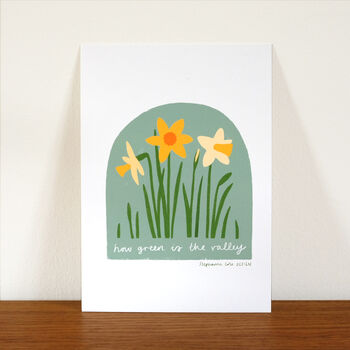March Birth Month Daffodils Flower Art Print, 2 of 8