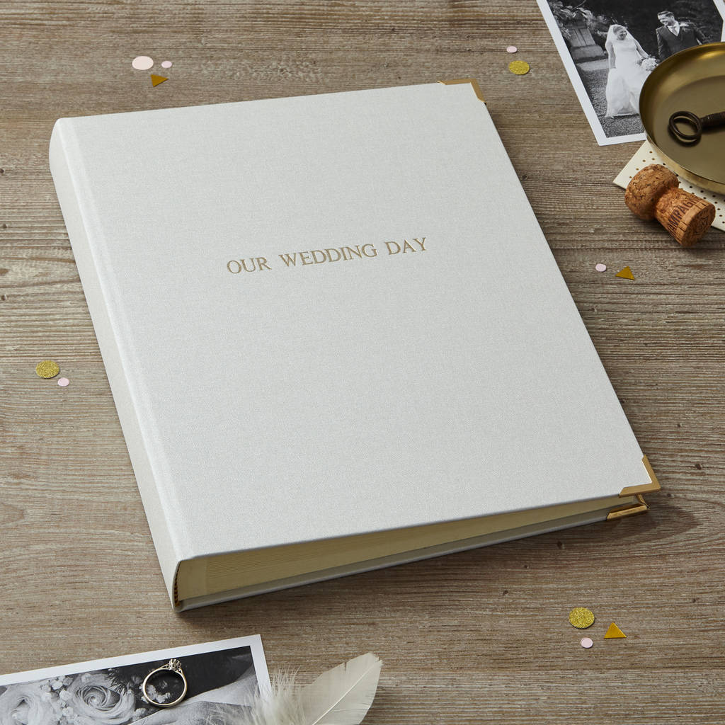 Personalised Photo Album In Linen By Harris Jones 