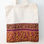 Colourful Half Sari Cotton Tote Bags, Fair Trade Shopping Bag Handmade In India, thumbnail 2 of 12