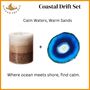 Coastal Drift : Candle And Crystal Agate Set, thumbnail 1 of 4