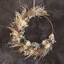 Dried Flower Hoop In Wintery Shades, thumbnail 2 of 5