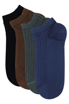 Four Pack Essential Men's Trainer Socks Neutral, 3 of 3
