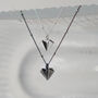 Geometric Heart Oxidised Sterling Silver Necklace, thumbnail 8 of 12