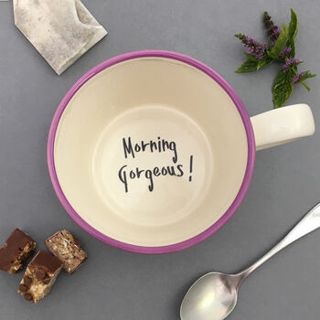 Morning! Handmade Secret Message Cup, 3 of 5