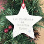 Personalised 'First Christmas As Mr And Mrs' Bauble, thumbnail 1 of 2