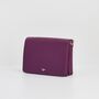 Floral Engravings Plum Crossbody Handbag, thumbnail 5 of 8