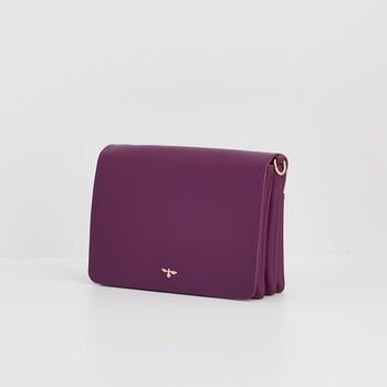 Floral Engravings Plum Crossbody Handbag, 5 of 8