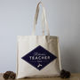 Personalised Christmas Teacher Tote Bags, thumbnail 3 of 6