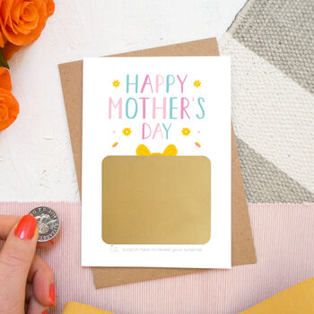 Personalised Mother's Day Present Scratch Card, 4 of 9