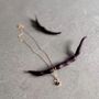 February Birthstone Amethyst Gold Plated Necklace, thumbnail 5 of 6