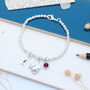 Personalised Graduation Cap Silver Bracelet Congratulations Gift, thumbnail 6 of 10