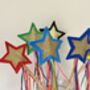 Gold Star Rainbow Ribbon Gift Wand, thumbnail 3 of 11