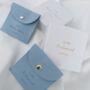 Blue Personalised Bridal Party Jewellery Pouches, thumbnail 1 of 3