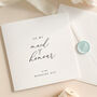 Luxury Wedding Day Card For Maid Of Honour With Wax Seal, thumbnail 3 of 8