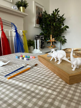 Gingham Sage Splash Mat, 2 of 2