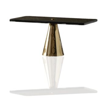 Handmade Black And Gold Marble Rectangular Cake Stand, 2 of 2