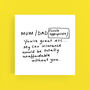 Mum/ Dad You're Great Etc… Card, thumbnail 1 of 2