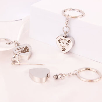 Personalised Urn Keyring For Pet Cremation Ashes, 2 of 9