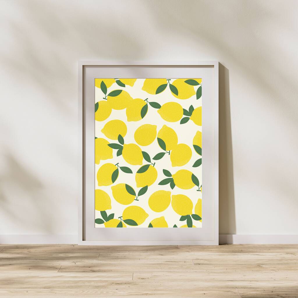 Lemons Print By Alaina Creates