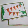 Crocodile Party Invitation And Thank You Notecards, thumbnail 6 of 6