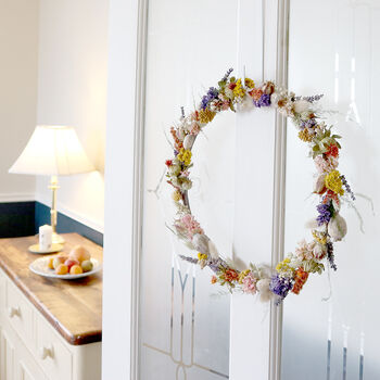 'Ceres' Summer Dried Flower Door Wreath, 2 of 8