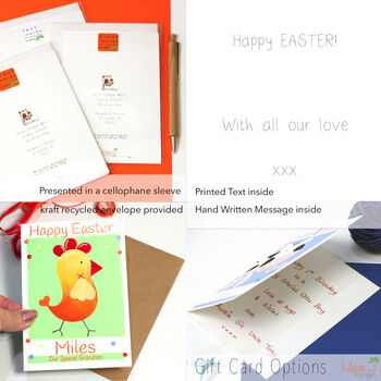 Personalised Chicken First Easter Card, 6 of 6