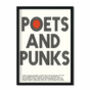 Poets And Punk Graphic Retro Art Print, thumbnail 2 of 3
