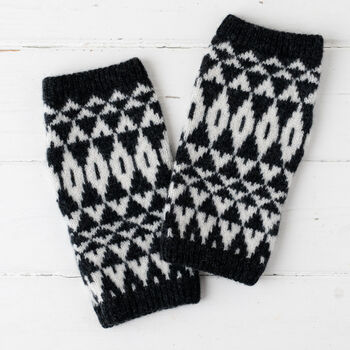 Mirror Knitted Wrist Warmers, 6 of 10
